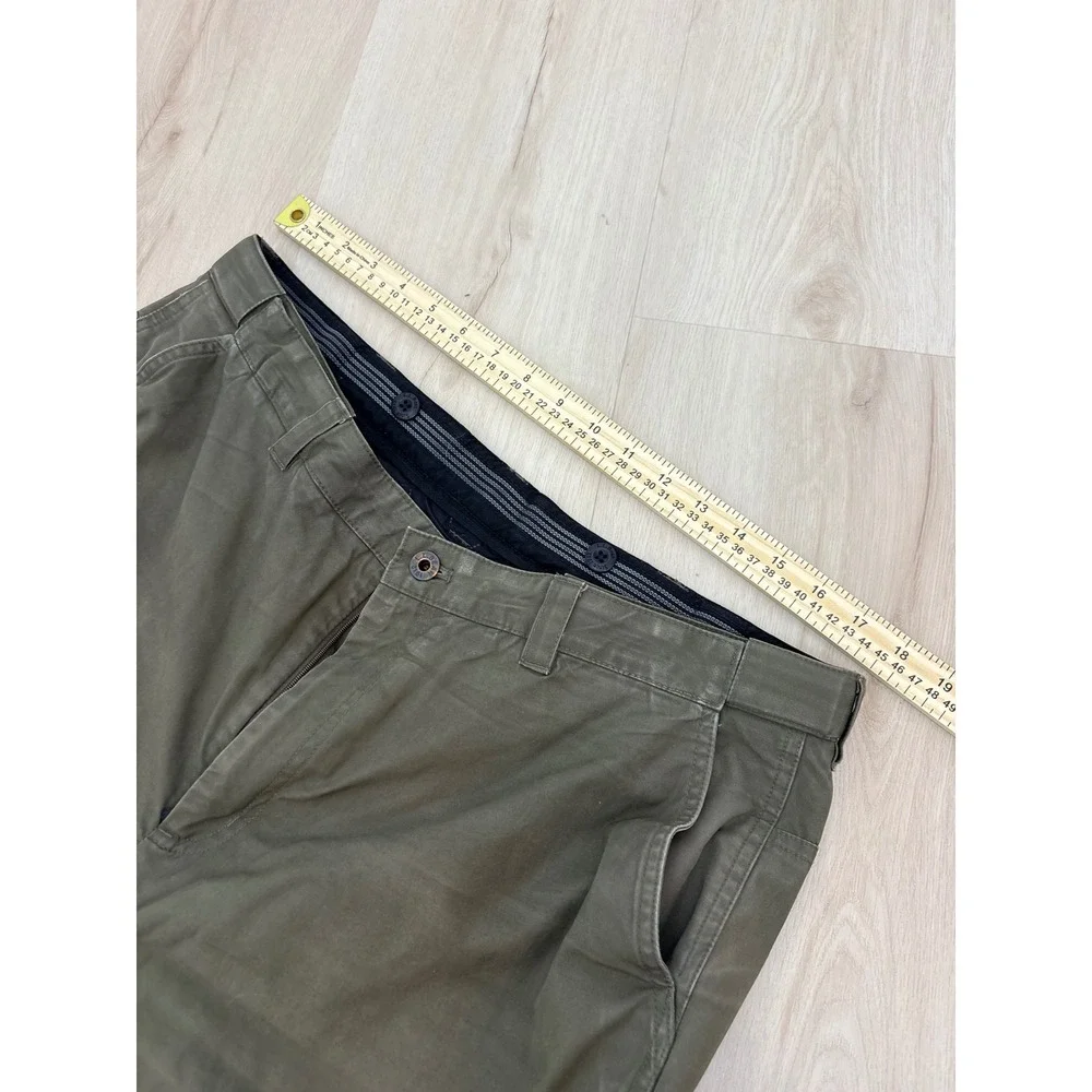 O'Neill Chino Pants Mens 38 Olive Green Standard Fit Stretch Twill Trousers
